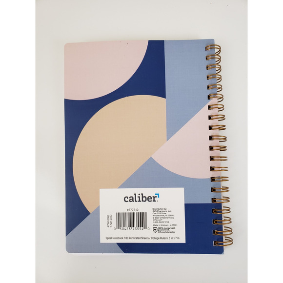 Journal Spiral Notebook Lined 5"x7" 80 Sheets College Ruled Tear Out Pages Lot 3 - Picture 7 of 7